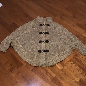 Michael Kors sweater poncho w zipper